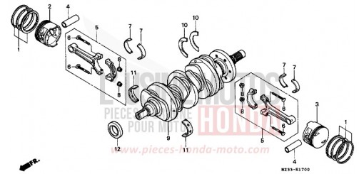 VILEBREQUIN/PISTON GL1500AP de 1993